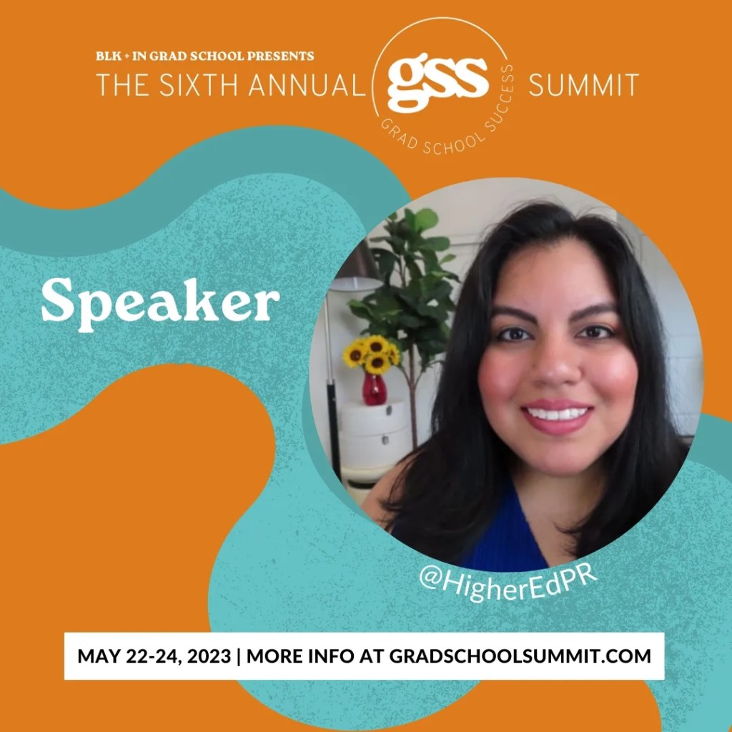 Jennifer van Alstyne Speaker for the 6th annual Grad School Success Summit